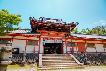 The view of sightseeing near temple in Nara, Japan