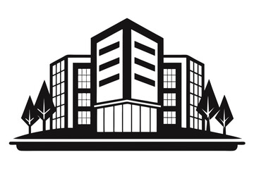 Fototapeta premium company building icon vector
