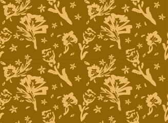 Floral seamless pattern in in small-scale flowers. Trendy colors. Shabby chic millefleurs. Will be fine for textile or book covers, manufacturing, wallpapers, print, gift wrap and scrapbooking.