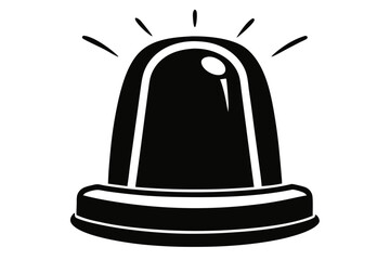 emergency siren icon vector