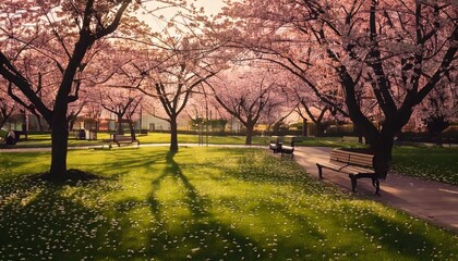 Cherry Blossom Natural Beautiful Scene