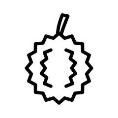 Durian icon single thin line