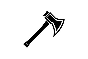 minimalist vector logo axe icon