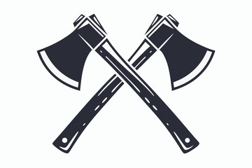 minimalist vector logo axe icon