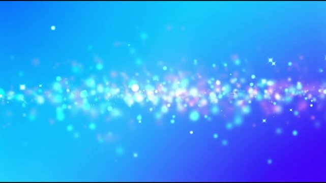 Blue Sparkling Abstract Background | 4K Seamless Loop Animation for Visuals and Effects