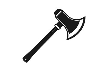 minimalist vector logo axe icon