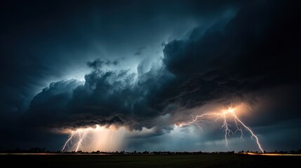 Majestic Thunderstorm: Nature's Electrifying Spectacle