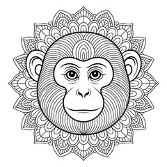 Obraz premium vector illustration of an abstract face