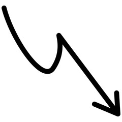 Black arrow white background. A arrow illustration on white background