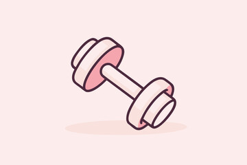 vector logo dumbbell
