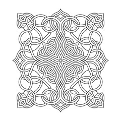 ornamental round lace pattern