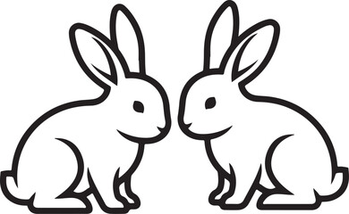 vector illustration of a rabbit