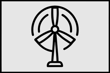 Obraz premium wind turbine icon 