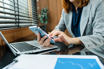 oman hand using smart phone, tablet payments and holding credit card online shopping, omni channel,...