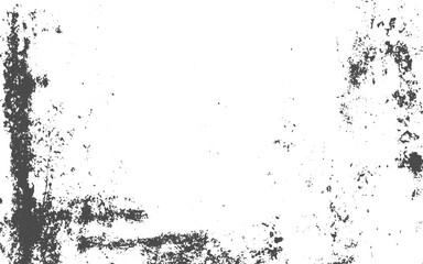 Close-Up of Distressed Ink Paint Texture.Black powder isolated on transparent background.Abstract black paint splatter creating dynamic movement against a white background.