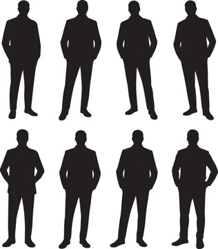 Man modle silhouette vector icon illustration
