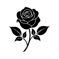 roses tattoo black roses vector design black vector art