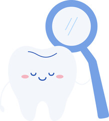 Tooth cartoon, cute teeth character