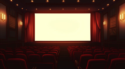 Fototapeta premium 映画館のスクリーン