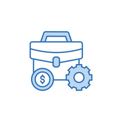 Workflow Automation icon design with white background stock illustration
