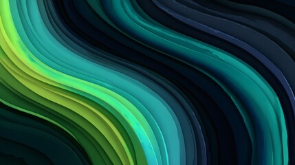 Abstract wavy lines with vibrant color transitions and dynamic patterns