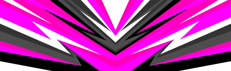  Pink sports header background with sharp geometric lines  dynamic vector