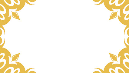 Ornamental golden frame with vintage swirls, luxury vector for greeting cards