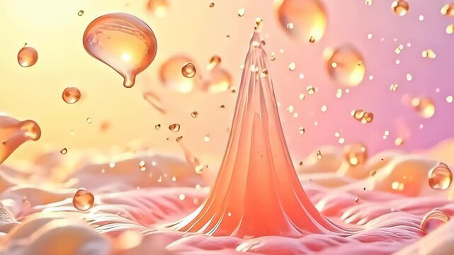 inch adenine radiant burst of color, vagabond soft drops conflagrate aside plasm re emerge, whorled and morph inch adenine kaleidoscope of smooth yellow and pinks, flutter with impulse