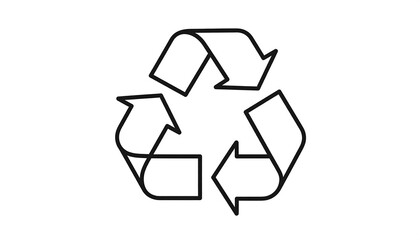 Obraz premium Simple recycling symbol (1)