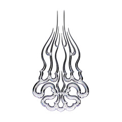 Cyber Tribal Chrome Symbol with Element