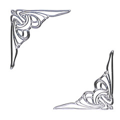 Cyber Tribal Chrome Symbol with Element