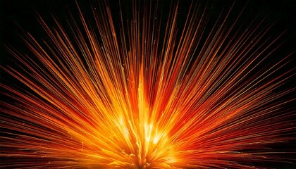 Fire Flames Against The Black Background