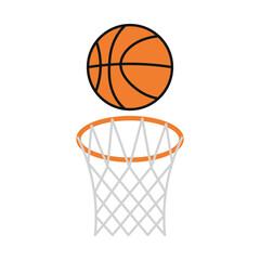 Basketball Shoot Into Net