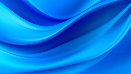 Fototapeta premium Abstract vibrant blue flowing waves