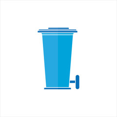 WORLD STANDARD TRASH BIN ICON SYMBOL
