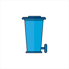 WORLD STANDARD TRASH BIN ICON SYMBOL