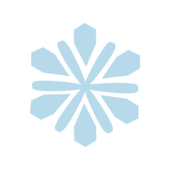 冬の装飾に使える雪の結晶イラスト