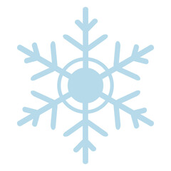 冬の装飾に使える雪の結晶イラスト