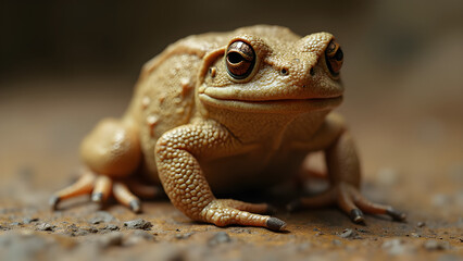 Fototapeta premium Bumpy toad skin texture. Ultra realistic toad skin details. Close-up of toad's skin surface. Toad skin features and characteristics.