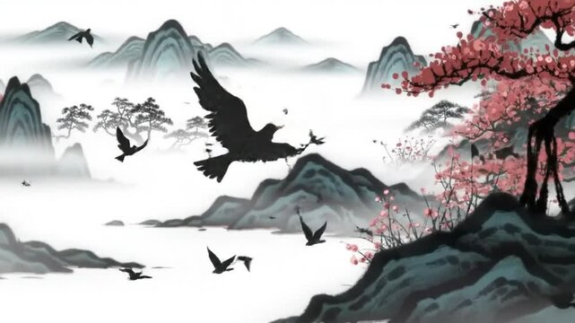 vector illustration of a bird