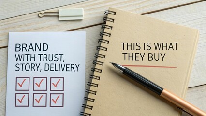 Planning and Strategy for Brand Trust Story and Delivery Concept