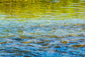 夏の川　川の流れ水面の表情07