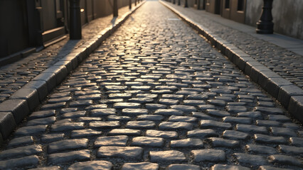cobblestone street texture. interlocking pattern of cobblestones. ultra realistic cobblestone streets. detailed cobblestone street design.