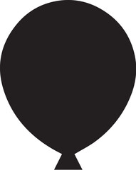 party balloon Simple flat vector icon