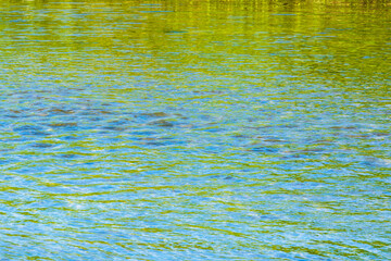 夏の川　川の流れ水面の表情30