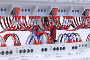 Connecting the electrical module using copper electrical insulated wires. 