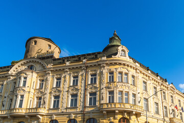 Fototapeta premium Hotel Elizabeth, Kulturhauptstadt 2026, Trenčín, Slowakei