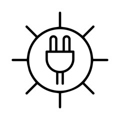 Solar panels vector icon. Solar energy illustration sign. Solar charging symbol. Alternative energy logo.