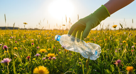 hand holding a camomile