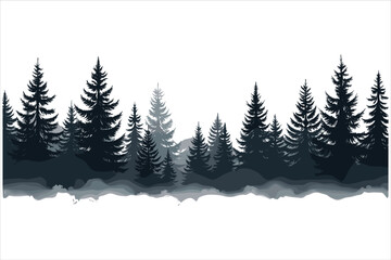  Majestic Pine Trees Silhouette